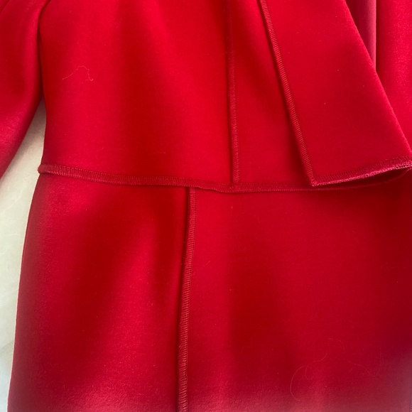 Worth New York, Size 12 Skirt and Size Large Jacket Top-Red Suit - Picture 7 of 15